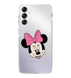 Samsung Galaxy A14  Kamera korumalı Kapak Minnie Mouse Tasarımlı  Şeffaf Kılıf