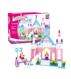 Ausini-Asya Bricks 24502, Fairyland 245 Parça Şato ve At Arabası Temalı Lego Seti
