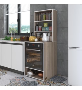 Kenzlife ankastre fırın dolabı canfeza crd 165*60*56 mutfak raflı