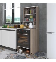 Kenzlife ankastre fırın dolabı canfeza crd 165*60*56 mutfak raflı