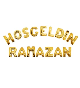 Hoşgeldin Ramazan Folyo Balon Set Ramazan Süsleri-