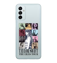 Samsung Galaxy M14 Uyumlu Taylor Swift Desenli Şeffaf Telefon Kılıfı