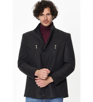 K7126 DEWBERRY ERKEK KABAN-DİAGONAL ANTRASIT