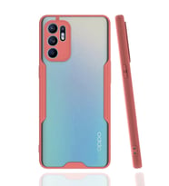 Mey İthalat® Reno 6 Kılıf Platin Silikon - Pembe