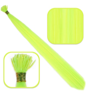 Fiber Sen Boncuk Kaynaklık Renkli / Neon Sarı / 100 Adet
