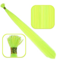 Fiber Sen Boncuk Kaynaklık Renkli / Neon Sarı / 100 Adet
