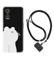 General Mobile GM 21 Pro GM 22 Pro Plus Kılıf Boyun Askılı Silikon Panda Sevimli 1738