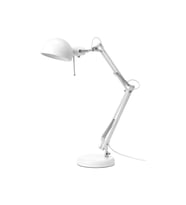 Beyaz 35 cm Çalışma Lambası, Dayanıklı ve Şık Tasarım (Krem)