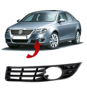Volkswagen Passat B6 2006 - 2010 Sis Kapağı Sisli Sol Şoför Tarafı - 3C0853665A