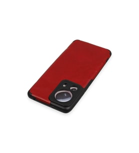Xiaomi Mi 13 Lite Kılıf Loop Deri Silikon - Kırmızı