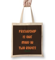 Friendship Quotes DAY iideas LOVE Gift Mencius Bez Çanta Uzun Saplı