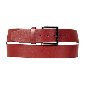 Mode XL Kemer 4cm Orta Boy Deri Kemer 4252 Bordo