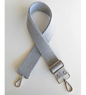 Angel Çanta Aksesuar Pamuklu Kolon 120X4 Cm Gümüş Metal Gri Renk