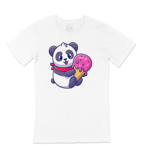 Dondurmalı Panda Tişört