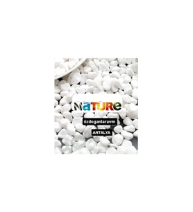 Beyaz Dolomit Taş 2 kg  Vazo Dibi Taşı Dekoratif Akvaryum Bahçe Süs Taşları Saksı Taşı