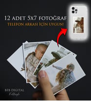 Telefon Arkası için uygun Mini Polaroid Fotoğraf Baskısı 12 Adet 5x7cm