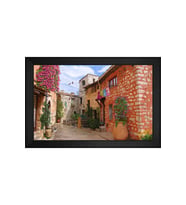 Manzara Temalı Kanvas Tablo 80 x 110 cm Siyah Çerçeve