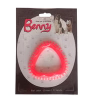 Benny Köpek Oyuncağı Üçgen 8 x 8.5 cm Kırmızı