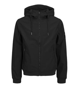 JJEBASIC SOFTSHELL HOOD NOOS Black