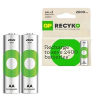 GP ReCyko 2600 mAh Şarjlı Ni-MH AA Kalem Pil 2li Paket