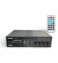 Rose FR-100U 80 Watt Trafolu Mağaza Anfisi 2 Mikrofon Girişli Mp3, Bluetooth, Kumandalı
