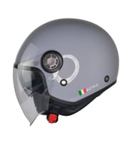 Motosiklet Yarım Kask Güneş Vizörlü ECE 22.06 Motor Kaskı Nardo Gri