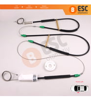 Audi A4 S4 B6 B7 8H7 8HE 2002-2009 2-Kapı Cabrio 8H0837461 İçin Elektrikli Sol Kapı Cam Kriko Seti