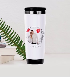 BK Gift Kişiye Özel İsimli Fotoğraflı Çelik Termos Bardak-1