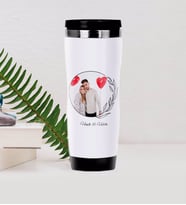 BK Gift Kişiye Özel İsimli Fotoğraflı Çelik Termos Bardak-1