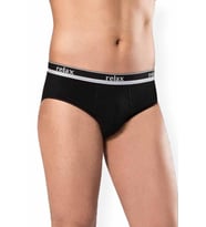Erkek Pamuklu Likralı Slip Relax Külot Siyah - 1269A