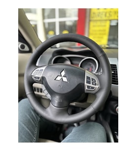 Mitsubishi Lancer 2010-2012 Araca Özel Dikmeli Direksiyon Kılıfı