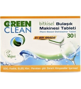 U Green Clean Bitkisel Bulaşık Makinesi 30 Tablet