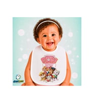Paw Patrol Keten Bebek Mama Önlüğü – Yumuşak, Emici, Yıkanabilir, Özel Tasarım P150