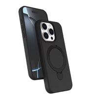 İphone 15 Standlı Kapak - Siyah