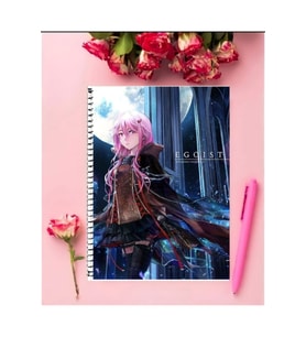 Egoist Inori Yuzuriha Anime Defter 1 Adet Özel Tasarım A4 Boyutu 21*29 Cm Telli Çizgili Defter