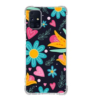PrintiFy Samsung Galaxy M31s Uyumlu Retro Color 1 Baskılı Şeffaf Köşe Korumalı Antişok Kılıf