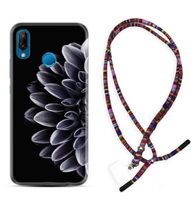 Huawei P20 Lite Mate 10 20 Lite Pro P40 Lite KılıfBoyun Asklı Rasta Silikon Çiçekler 1639