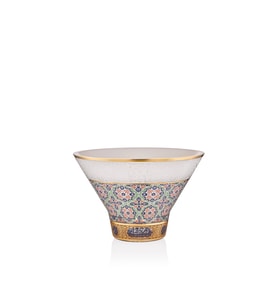 Decorium Mahza 24,5 cm Dekoratif Çok Renkli Cam Kase 9-03010022 (Karışık)