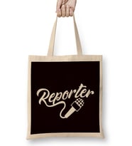 Reporter Journalist Author Writer Journalism Press Free News Bez Çanta Uzun Saplı