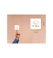 Hoş Geldin Bebeğim Etiketi Bebek Arabası Doğum Kutlama Mat Çıkartma Cute Sticker 3.5 Cm (45 Adet)
