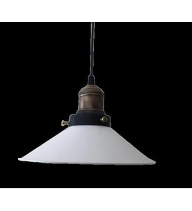 Retro Beyaz Metal Sarkıt Avize 23 Cm (Burnt Olive)