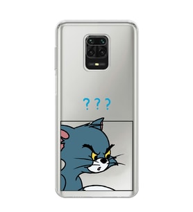 Redmi Note 9 Pro / 9s Uyumlu Tom ve Jerry Tasarımlı Şeffaf Telefon Kılıfı