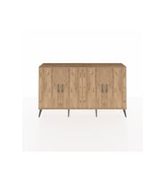 Arges Konsol 6 Raflı 4 Kapaklı 176x30x99 Çam-Çam/Aytaşı
