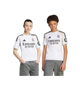 adidas Real H Jsy Y Çocuk Real Madrid 25/26 İç Saha Forması JN8887 Beyaz