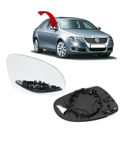 Volkswagen Passat B6 2006 - 2010 Ayna Camı Sağ Yolcu Tarafı - 3C0857522