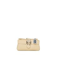 BAGMORİ Kemer Detaylı Mini Baget (Krem)