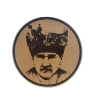 ATATÜRK - Deri Peç - Arma - Leather Patch (Bej)
