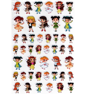 Sticker Kabartmalı A4 Boyutunda Stiker Defter, Planlayıcı Etiket-(lim531) - Meslek Kızlar