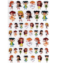 Sticker Kabartmalı A4 Boyutunda Stiker Defter, Planlayıcı Etiket-(lim531) - Meslek Kızlar