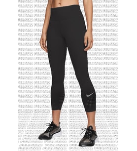 Nike Epic Lux Crop Leggings Buhar Bariyer Cepli Süper Toparlayıcı Tayt Siyah